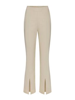 The Front Slit Pant in stretch linen Pants Anemos Natural XS  - Collagerie