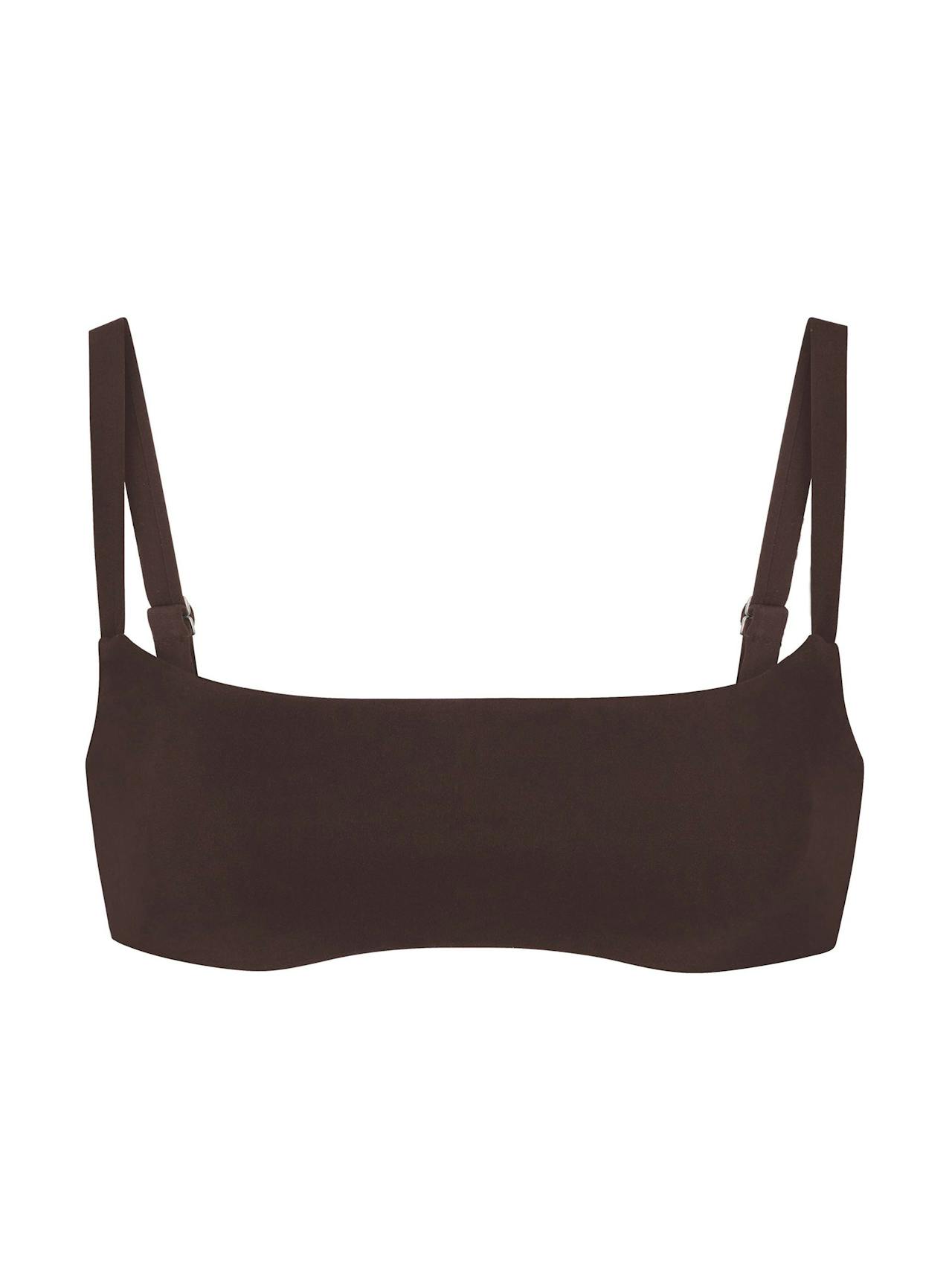 The Square Neck bikini top Bikini Top Anemos Espresso XS  - Collagerie