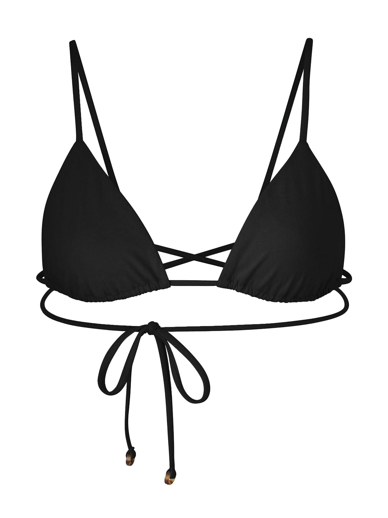 The Wrap Triangle bikini top Bikini Top Anemos Black XS  - Collagerie