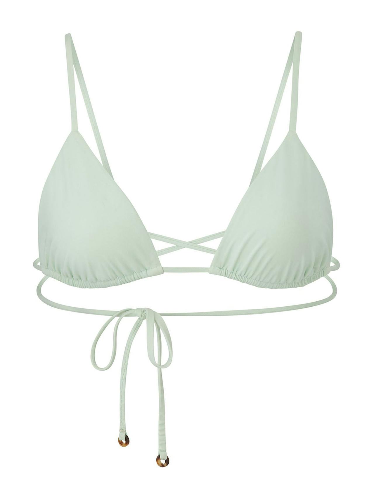 The Wrap Triangle bikini top Bikini Top Anemos Celadon XS  - Collagerie