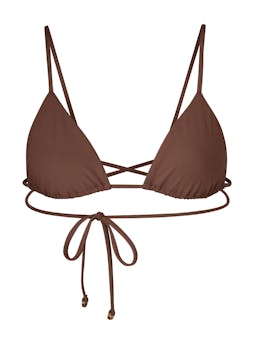 The Wrap Triangle bikini top Bikini Top Anemos Moka XS  - Collagerie