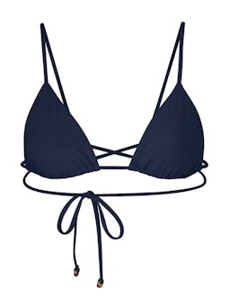 The Wrap Triangle bikini top Bikini Top Anemos Navy XS  - Collagerie