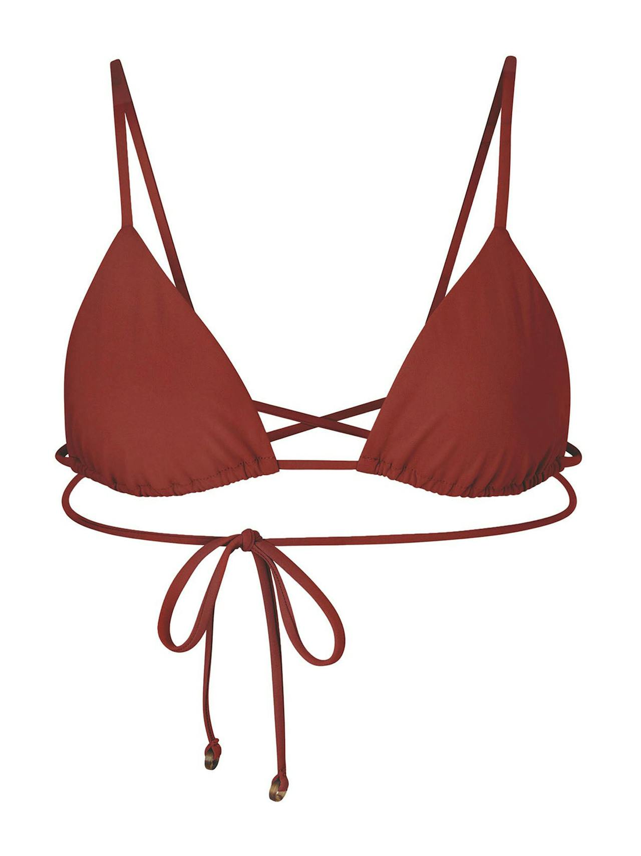 The Wrap Triangle bikini top Bikini Top Anemos Umber XS  - Collagerie