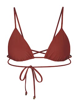 The Wrap Triangle bikini top Bikini Top Anemos Umber XS  - Collagerie