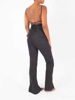 The Front Slit Pant in stretch linen Pants Anemos    - Collagerie