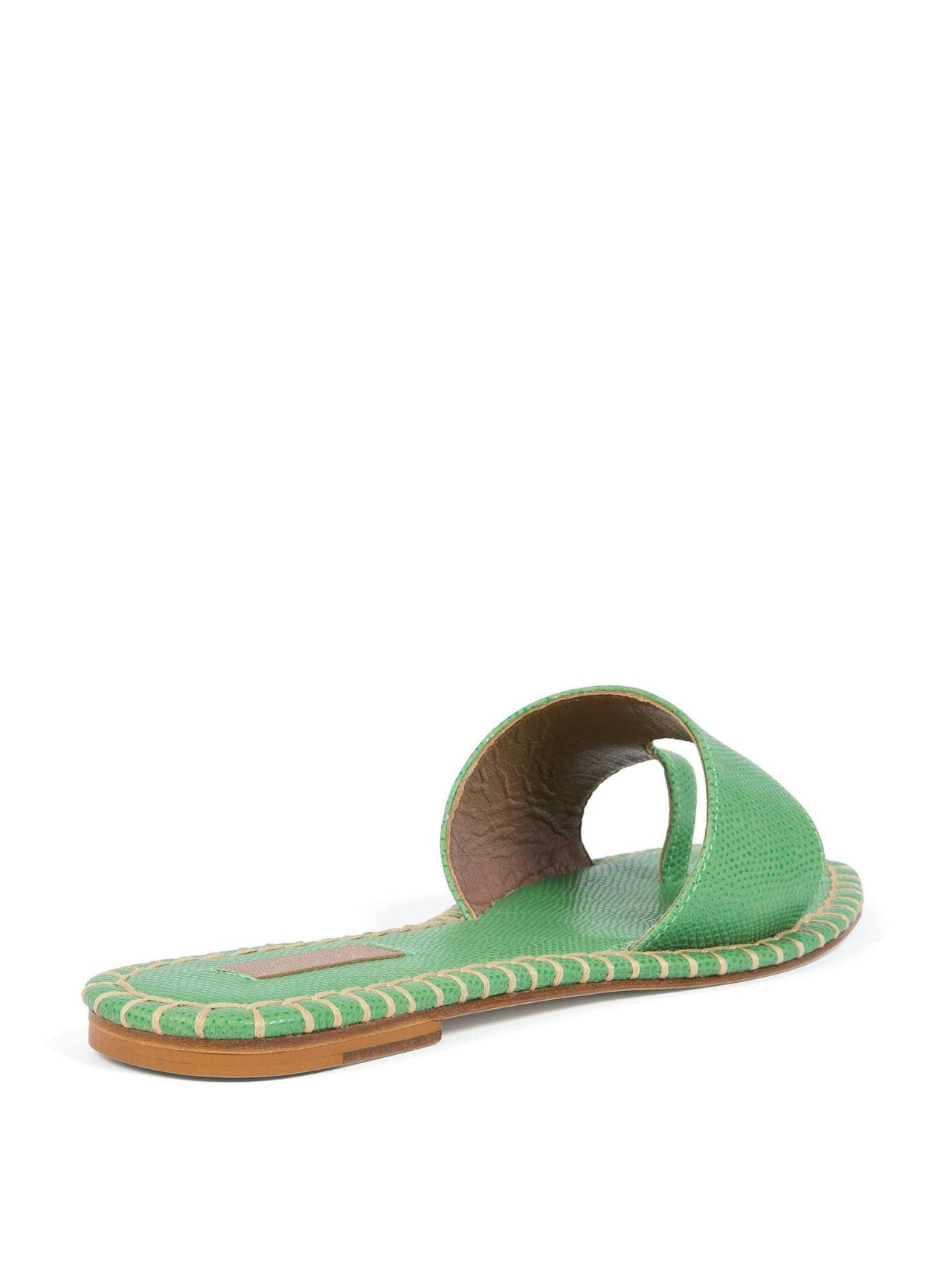 Green Isla slides Shoes A Piedi    - Collagerie