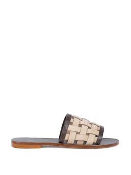 Beige and brown Lounger slides Shoes A Piedi    - Collagerie