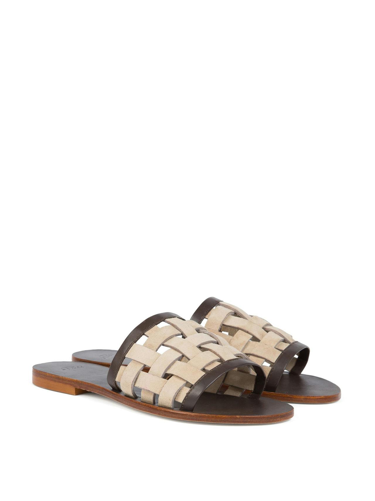 Beige and brown Lounger slides Shoes A Piedi    - Collagerie