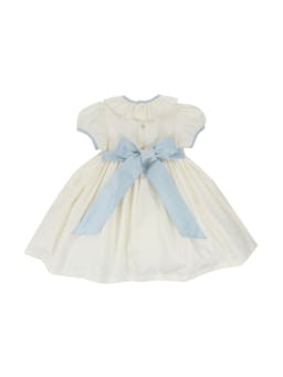 Blue Diana special occasion dress with hand smocking Kids Smock London    - Collagerie