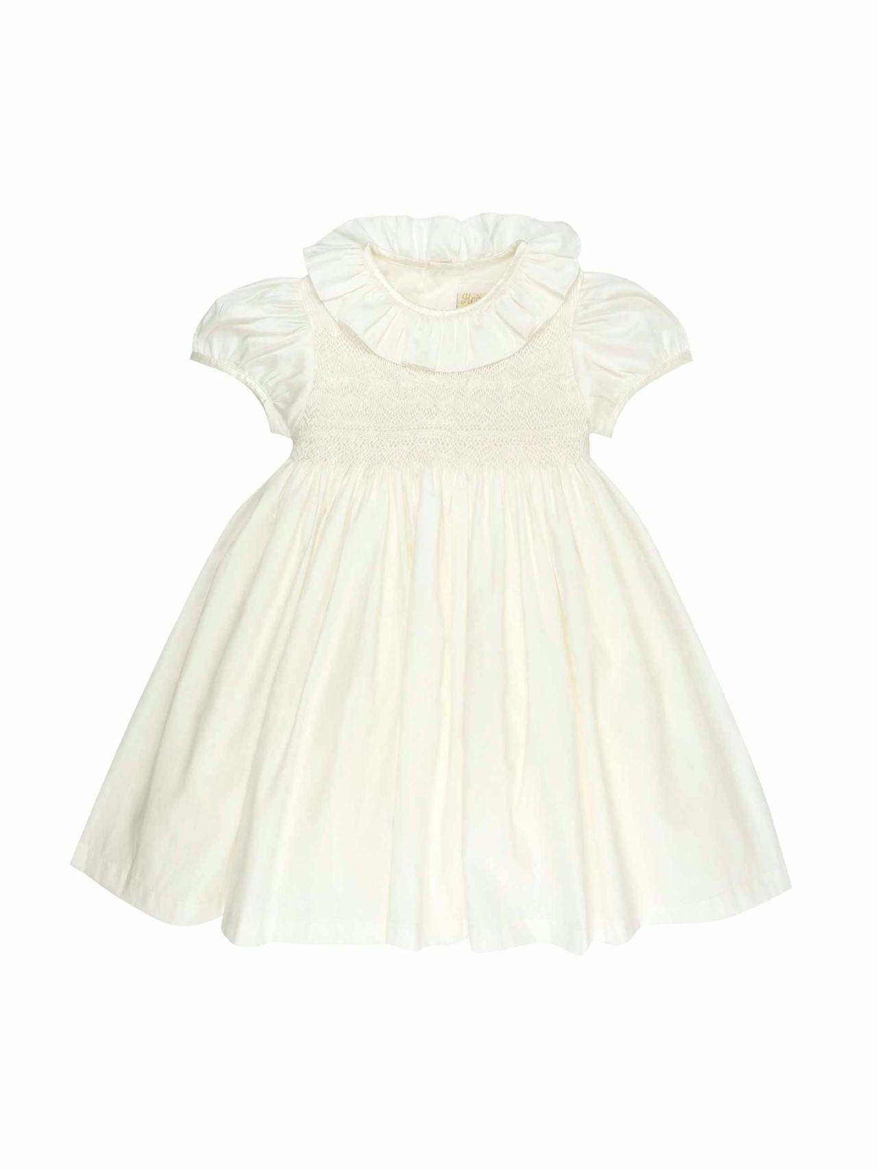 White Diana special occasion dress Kids Smock London    - Collagerie