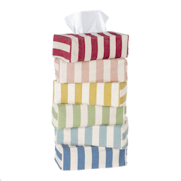 Tangier stripe tissue box cover Interiors Alice Palmer & Co    - Collagerie