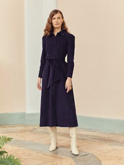 Valerie navy dress Clothing Beulah London    - Collagerie