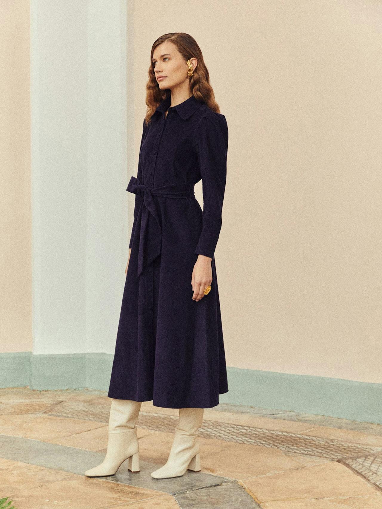 Valerie navy dress Clothing Beulah London    - Collagerie