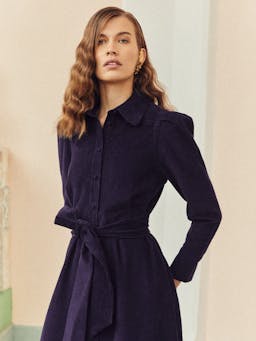 Valerie navy dress Clothing Beulah London    - Collagerie