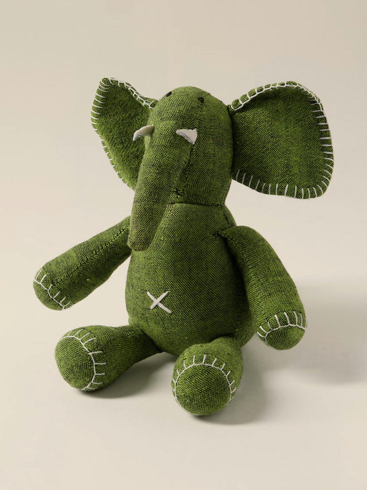 Soft children's toy elephant Interiors Kalinko Green   - Collagerie