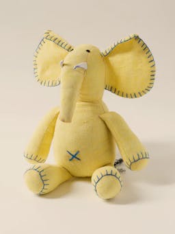 Soft children's toy elephant Interiors Kalinko Yellow   - Collagerie