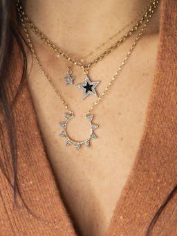 Diamond double-sided star necklace Jewellery and Watches Kirstie Le Marque    - Collagerie