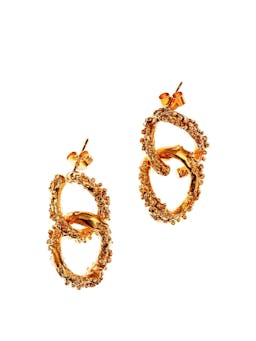 Gold rocky road earrings Jewellery and Watches Alighieri    - Collagerie