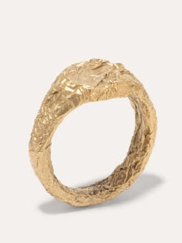 "Foil" gold vermeil ring - large Jewellery Completedworks    - Collagerie