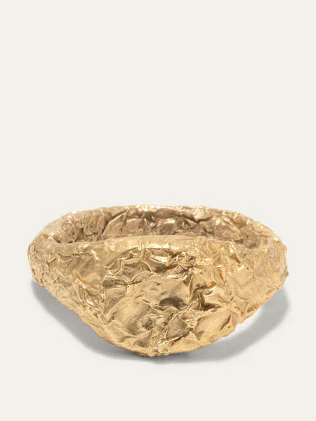 "Foil" gold vermeil ring - large Jewellery Completedworks    - Collagerie