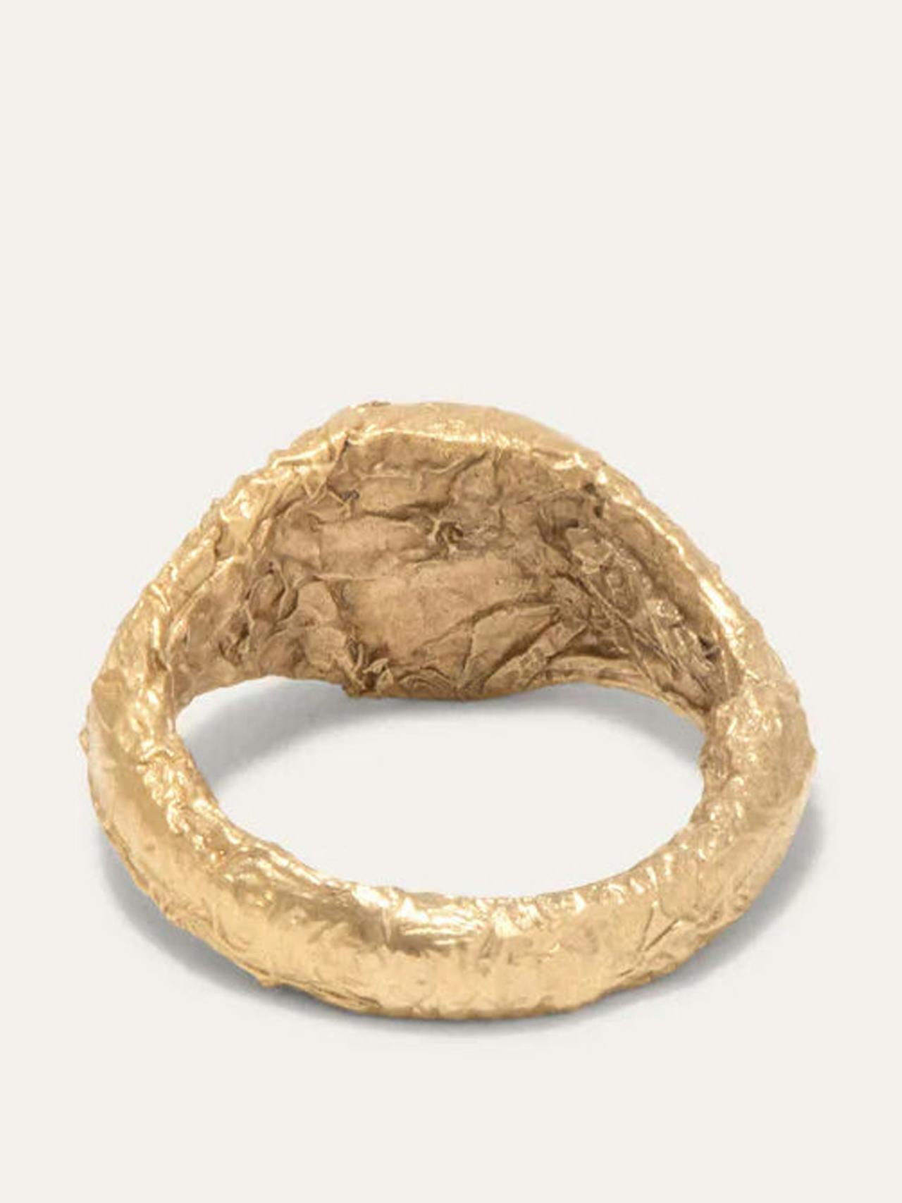 "Foil" gold vermeil ring - large Jewellery Completedworks    - Collagerie