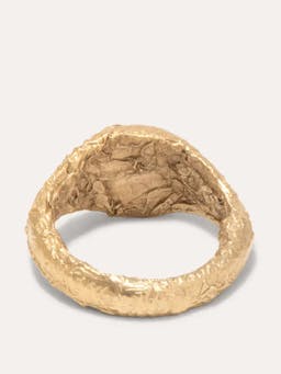 "Foil" gold vermeil ring - large Jewellery Completedworks    - Collagerie