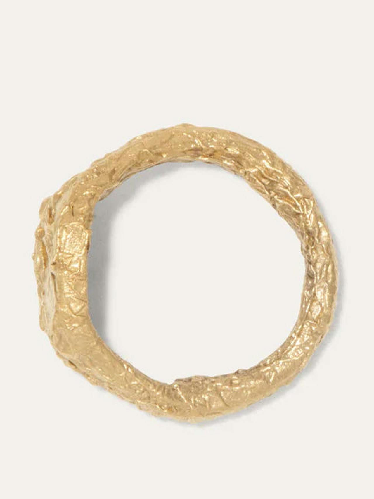 "Foil" gold vermeil ring - large Jewellery Completedworks    - Collagerie