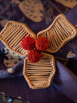 Christmas holly napkin rings (set of 4) Interiors Sharland England    - Collagerie