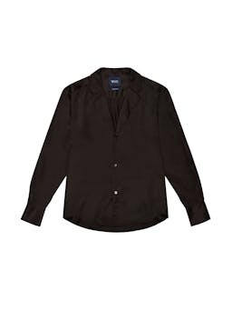 The Cocktail: onyx silk shirt Clothing With Nothing Underneath    - Collagerie