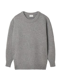 The Oversize knit in storm grey Clothing Navygrey    - Collagerie