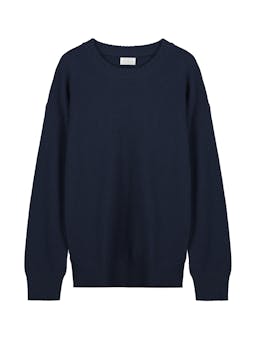 The Relaxed knit in navy Clothing Navygrey    - Collagerie