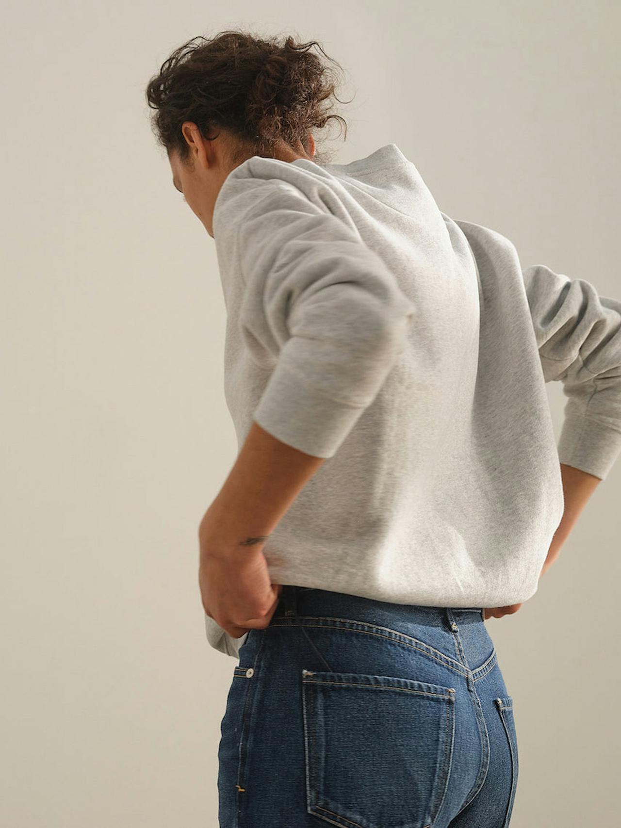 The Relaxed-fit sweatshirt ice grey Clothing Navygrey    - Collagerie