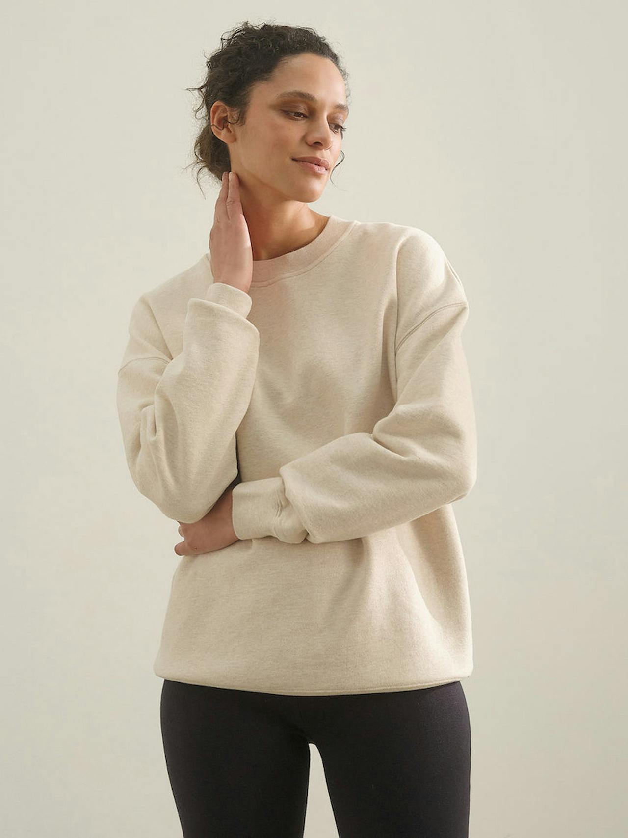 The Relaxed-fit sweatshirt in seashell Clothing Navygrey    - Collagerie