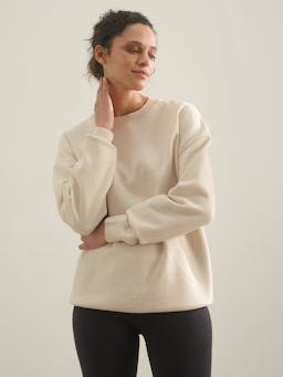 The Relaxed-fit sweatshirt in seashell Clothing Navygrey    - Collagerie