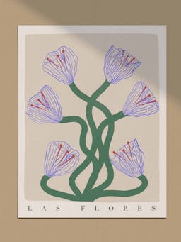 Print | 'Flowers' #07 Interiors Carla Llanos    - Collagerie