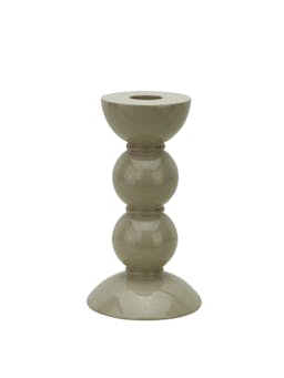 Short bobbin candlestick in cappuccino Interiors Addison Ross    - Collagerie