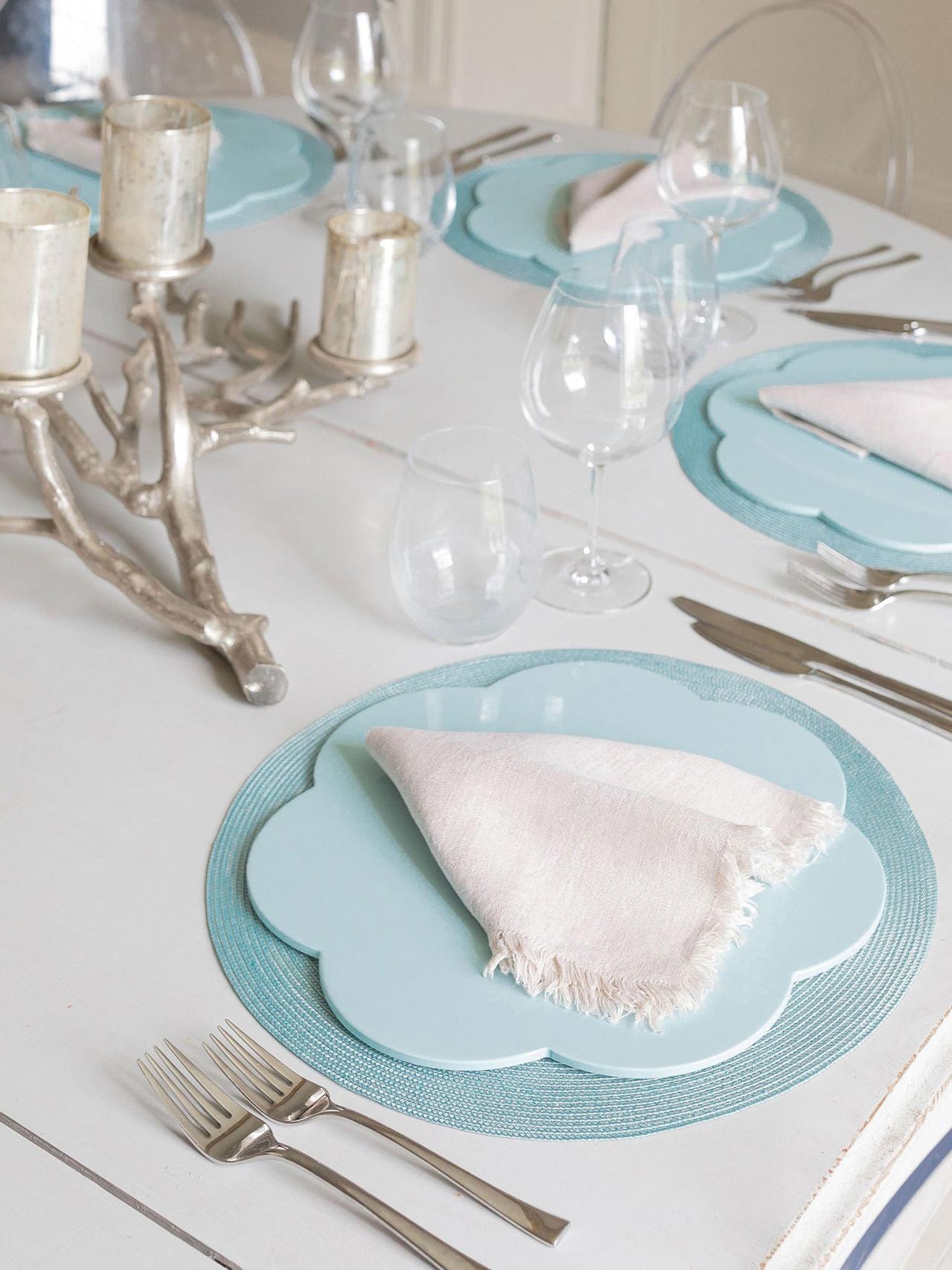 Baby blue placemats (set of 4) Interiors Addison Ross    - Collagerie