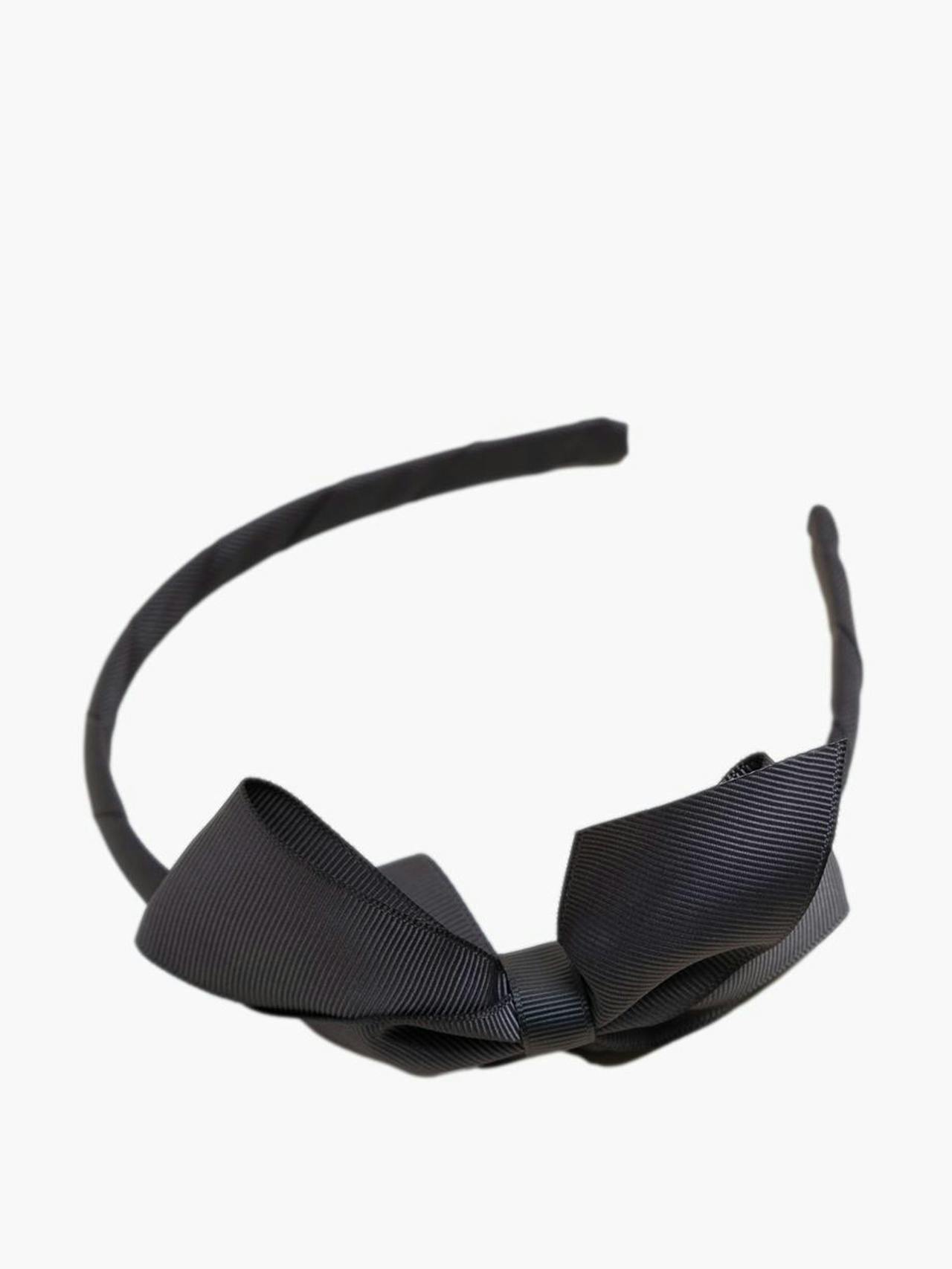 Charcoal black children's side-bow headband Kids Amaia    - Collagerie