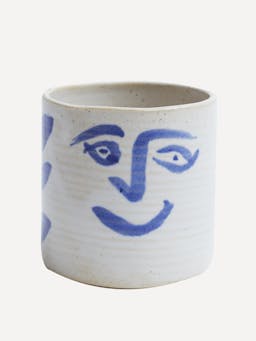 Blue Sciacca cup Interiors KS Creative Pottery    - Collagerie