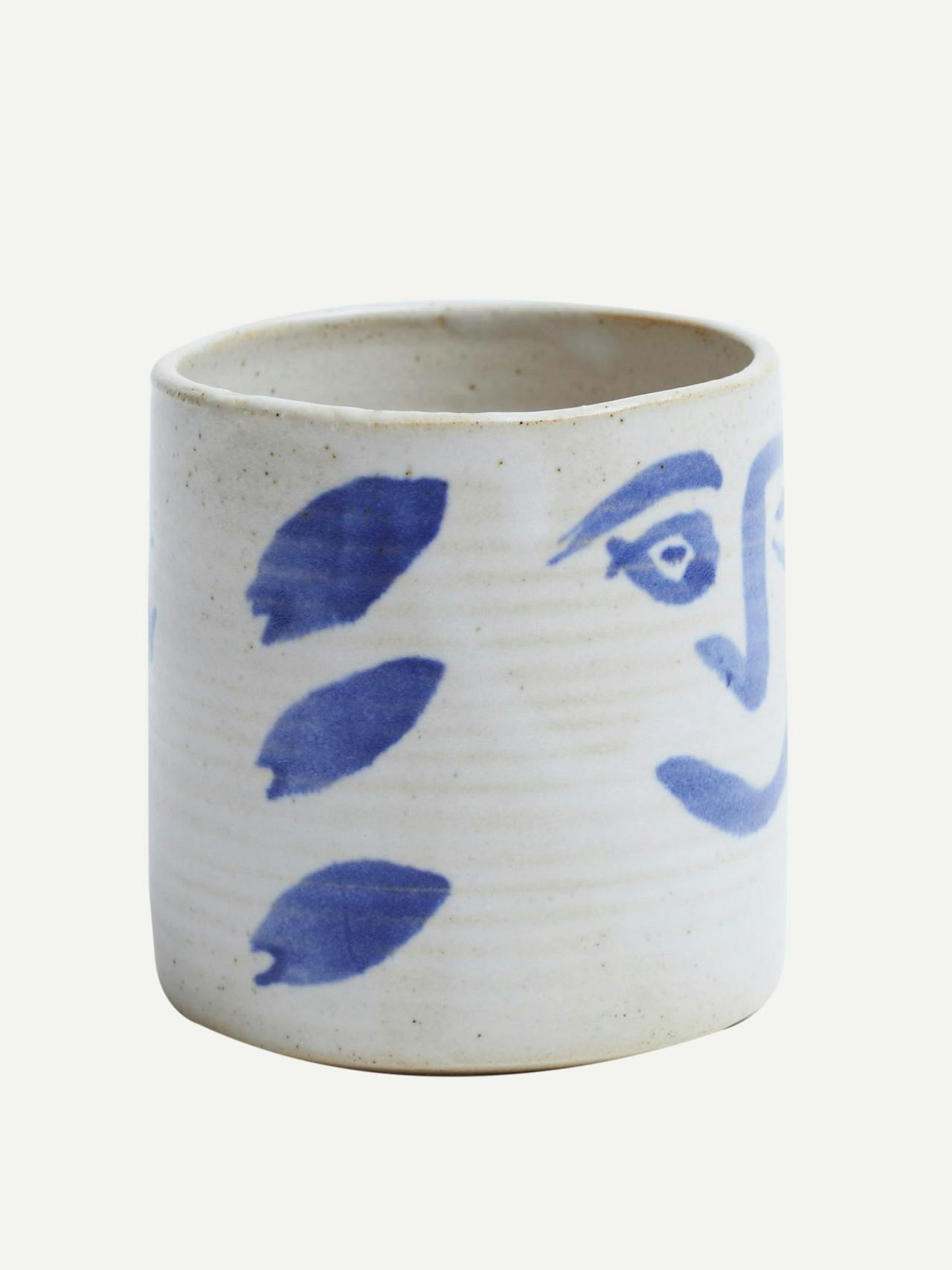 Blue Sciacca cup Interiors KS Creative Pottery    - Collagerie