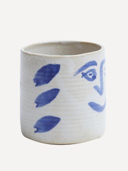 Blue Sciacca cup Interiors KS Creative Pottery    - Collagerie